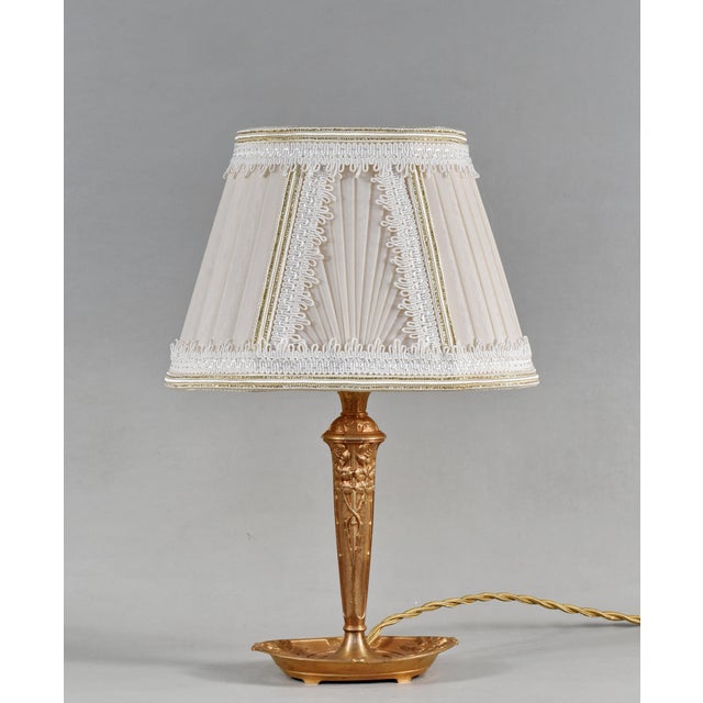 French Art Deco Table Lamp by Cherrier & Besnus 1920s France For Sale - Image 4 of 14