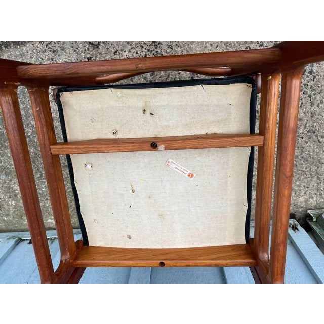 Pair of Mid Century Modern Danish Teak Dining Side Chairs For Sale - Image 12 of 13
