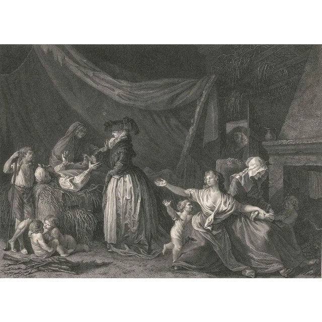 L'Acte d'Humanité - Original Etching Jean De Fraine by Robert Delaunay - 1786 1786 For Sale