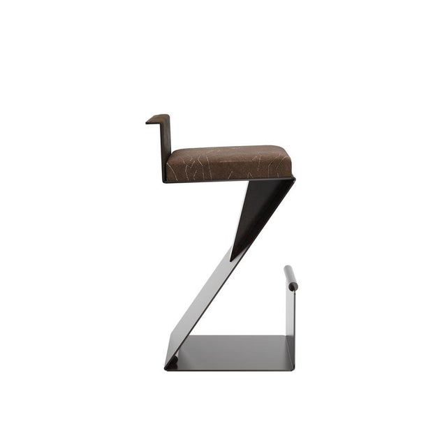 Not Yet Made - Made To Order Lombard Bar Chair by Porus Studio For Sale - Image 5 of 13