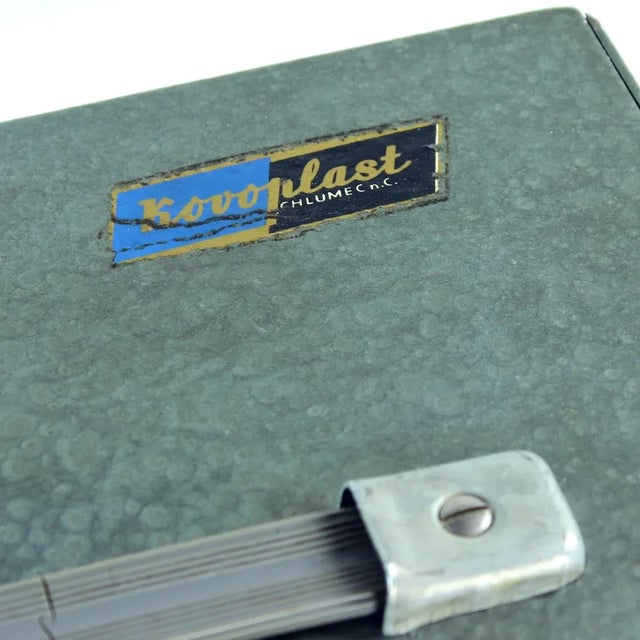 Vintage Steel Safe Deposit Box, Czechoslovakia, 1980s For Sale - Image 4 of 13