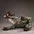 Vintage Cloisonné Enamel Ox Statue With Floral Motif For Sale In Los Angeles - Image 6 of 9