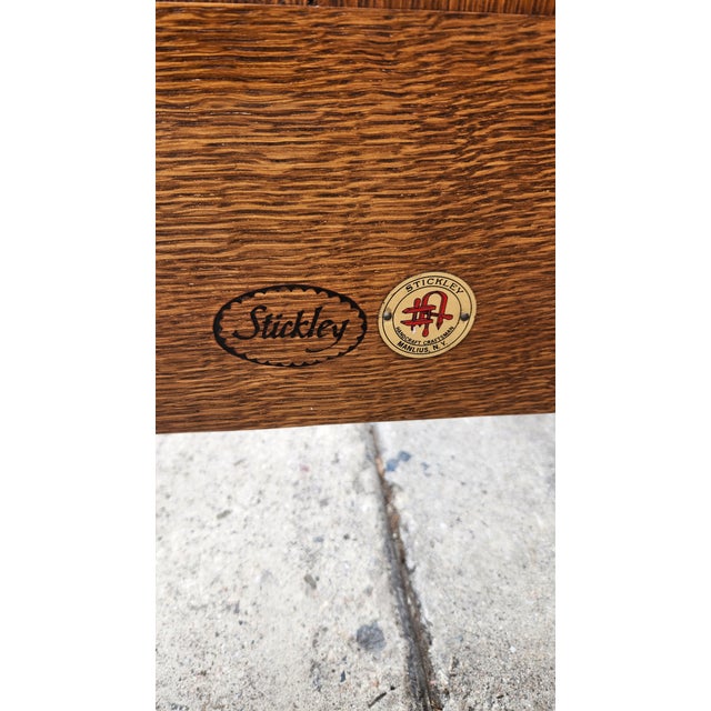Mission 1980s Stickley Mission Oak Sofa For Sale - Image 3 of 12