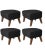 Not Yet Made - Made To Order Dark Grey Smoked Oak Rafsimonsvidar3 My Own Chair Footstools by Lassen, Set of 4 For Sale - Image 5 of 6