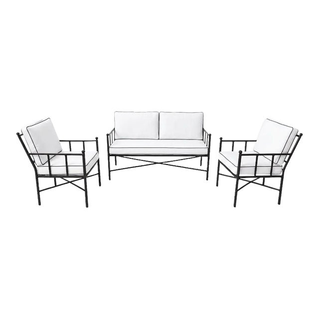 Vintage Neoclassical Turkish Outdoor Lounge Set For Sale