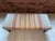 Wood Vintage 1960s Ralph Lauren Inspired Wool Kilim Style Three Seat Upholstered Bench For Sale - Image 7 of 10