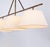 Collette Large Linear Pendant in Gilded Iron with Linen Shade Designer: Suzanne Kasler Fixture Height: 28" Min. Custom...