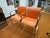 Mid-Century Modern Peter Protzman for Herman Miller Orange Modular Chair Set Authentic Mid-Century Modern Peter Protzman...