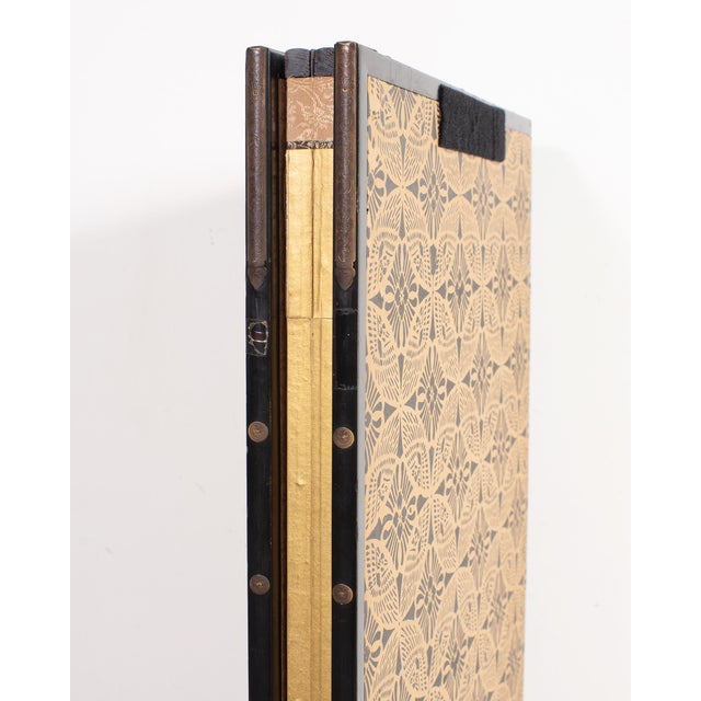 Japanese Meiji Four Panel Screen Ducks and Geese in Flight For Sale - Image 17 of 18