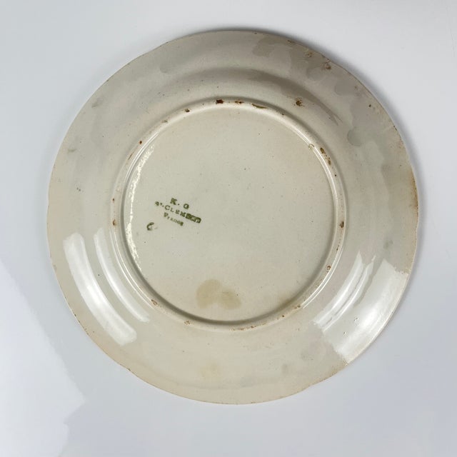 Barbotine Fruit Plates from KG St Clément, Late 19th Century, Set of 4 For Sale - Image 16 of 18