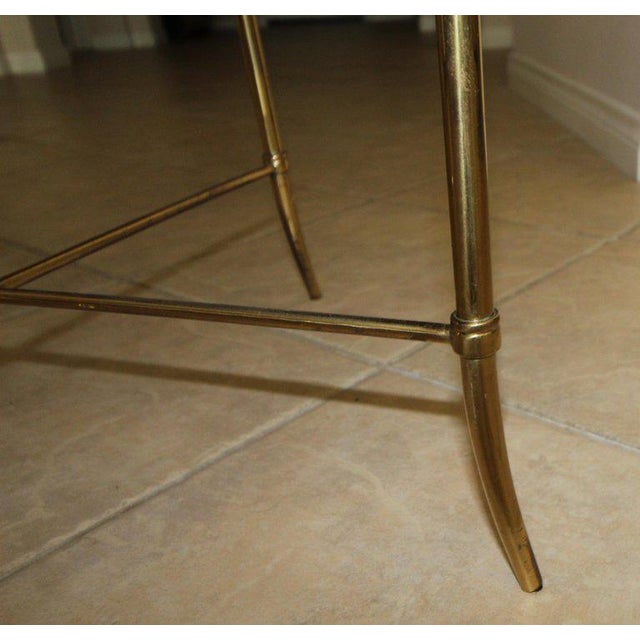 1960's Vintage Italian Brass X Base Side Table Chairish