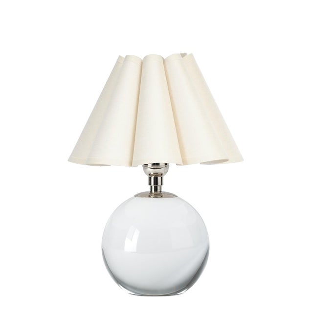 The Giorgio Mini Table Lamp provides a soft, inviting glow through its oyster scalloped shade, making it a perfect accent...