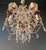 1940s Vintage Venetian Style Crystal Chandelier With Purple and Amber Crystals For Sale - Image 5 of 8