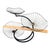 Black Mid-Century Modern Sculptural Rotating Three-Tier Wire Centerpiece For Sale - Image 8 of 8