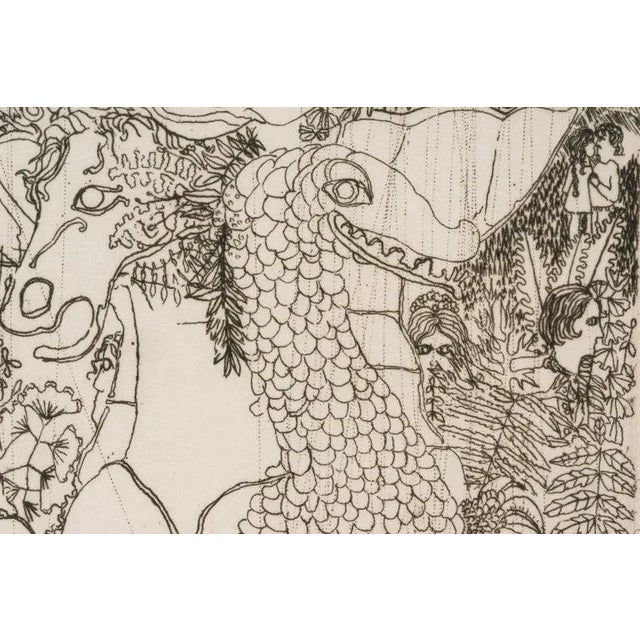 Viintage "Tivoli" by Urban 19/50 1969 Engraving For Sale - Image 4 of 11