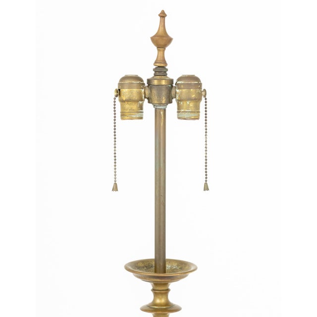 Modern Brass Tripod Floor Lamps, Pair For Sale - Image 4 of 6
