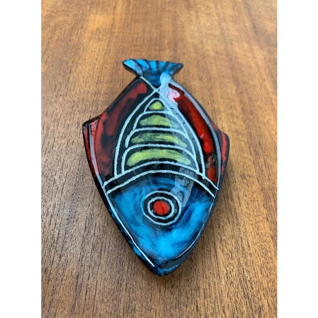 Mid-Century German Ceramic Fish Bowl, 1960s, in Very Good conditions. Designed 1960 to 1969