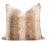 Boho Chic Tan and Ivory Faux Fur Pillow Covers - A Pair For Sale - Image 3 of 6
