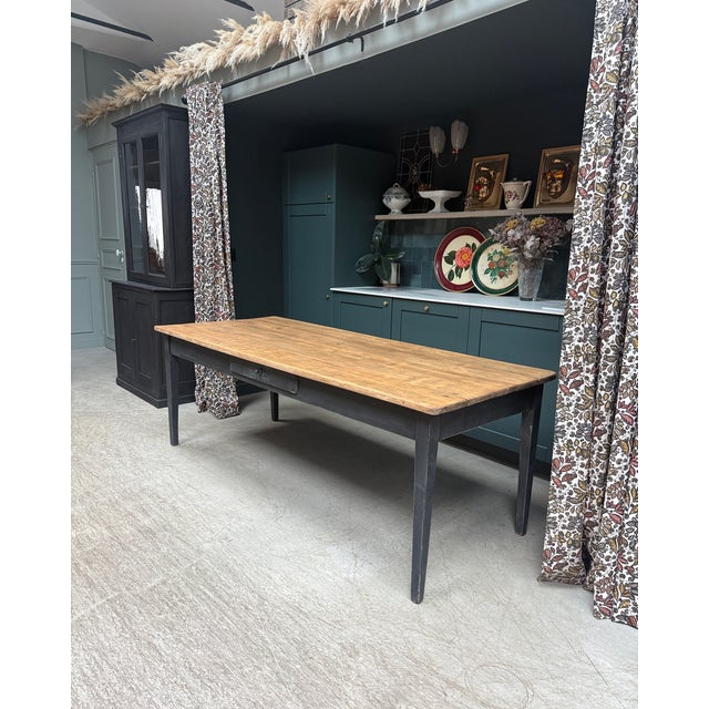 Vintage Farmhouse Dining Table, 1940s For Sale - Image 4 of 14