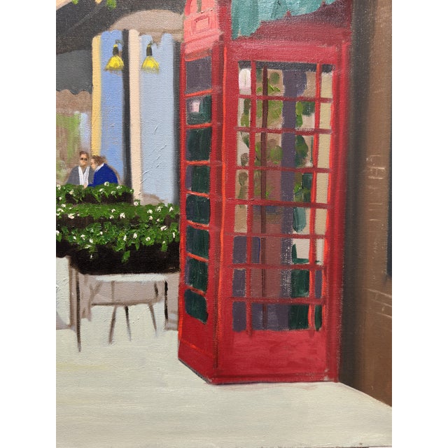 Contemporary Girl and the Red Phone Booth For Sale - Image 3 of 3