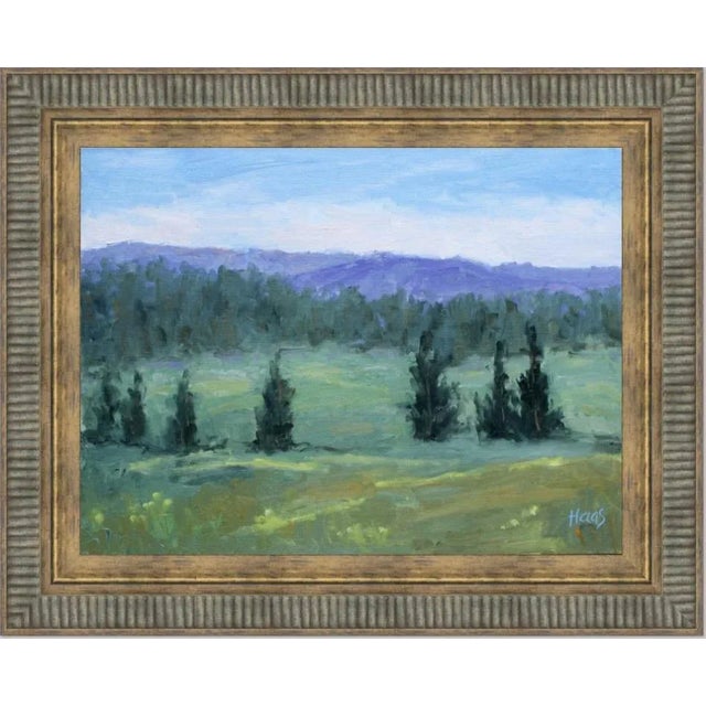 "Tahoe Meadows" Contemporary Impressionist Style Landscape Oil Painting For Sale - Image 9 of 12