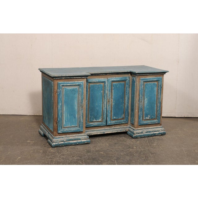 19th Centruy Italian Reverse Breakfront Credenza For Sale - Image 4 of 12