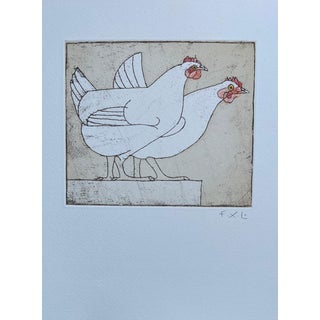 François-Xavier Lalanne, The Hens, 2000s, Etching For Sale