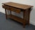 Leick Home Oak Craftsman Mission Style 54" Accent Console Sofa Table For Sale In Kansas City - Image 6 of 12