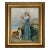 Not Yet Made - Made To Order "By the Seaside" Victorian Woman and Collie Print on Canvas, Framed to 22" X 26" For Sale - Image 5 of 5