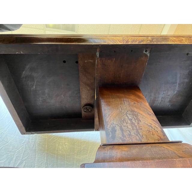 Antique Empire Era Mahogany Swivel Flip Top Game Table Chairish