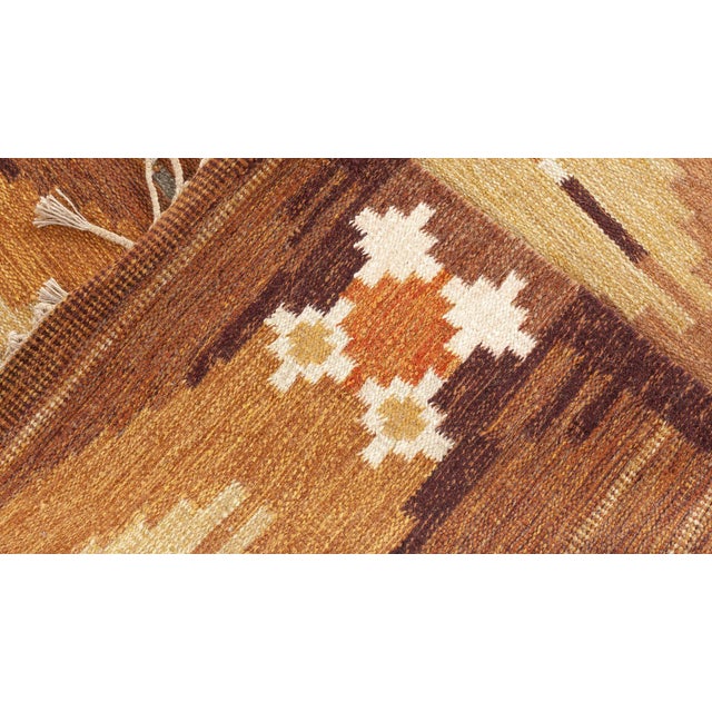 Vintage Swedish Rug by Ingegerd Silow For Sale - Image 4 of 6