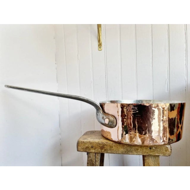 Antique Mutual Ny Copper Pot From Cafe Bonaparte Nyc For Sale - Image 10 of 10