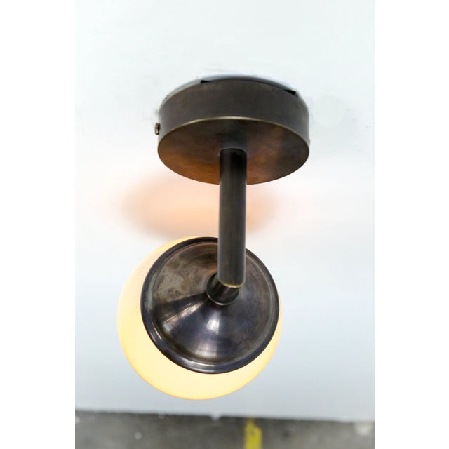 Ostrich Egg Cast Brass Arm Sconce For Sale - Image 10 of 11