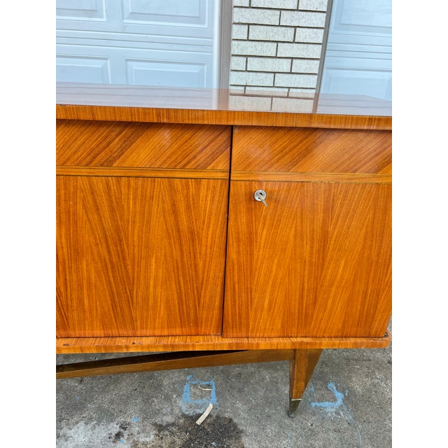 French Mid-Century Modern 1955's Mahogany 5 Door Sideboard For Sale - Image 12 of 12