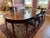 Brown Antique Solid Wood Dining Table – Seats 10–12 | Custom 48” Leaf For Sale - Image 8 of 15