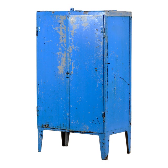 Industrial Iron Cabinet, 1965 For Sale