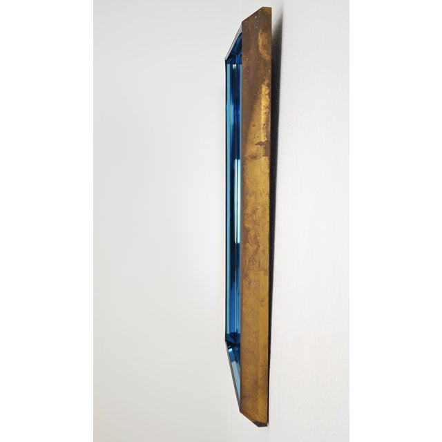 Mirror Mod 2172A in Brass and Colored Glass by Max Ingrand for Fontana Arte, 1960 For Sale - Image 9 of 18