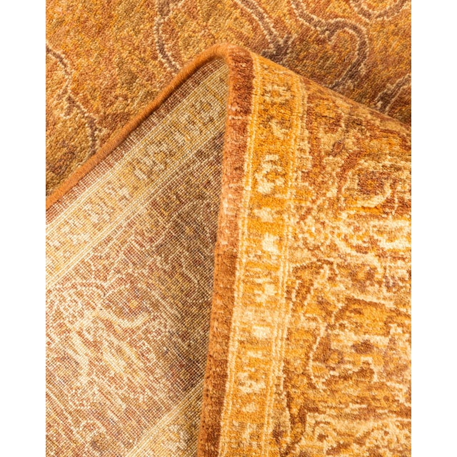 Mogul, One-of-a-Kind Hand-Knotted Area Rug - Yellow, 4' 1" x 6' 1" For Sale In New York - Image 6 of 8