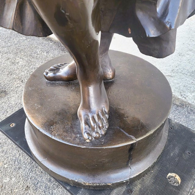 Large Sculpture of Woman, 1800s, Wood For Sale - Image 18 of 18