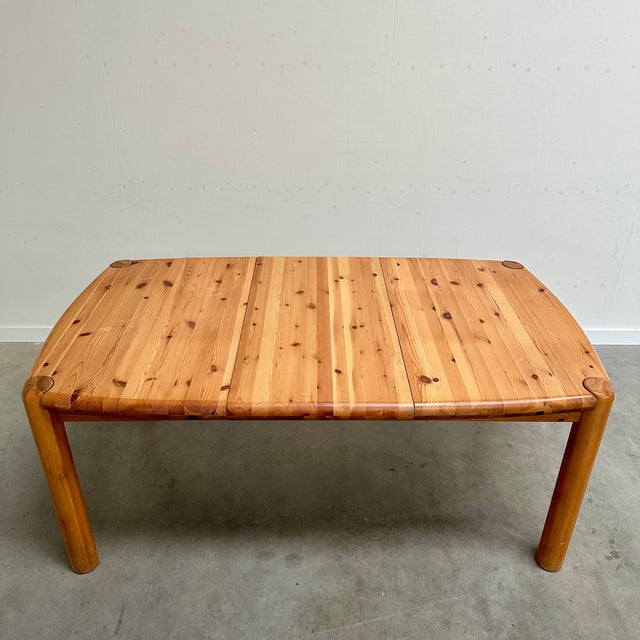 Extendable Dining Table in Pine attributed to Rainer Daumiller, 1970s For Sale - Image 9 of 9