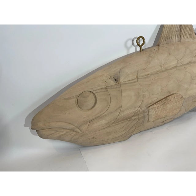 Six Foot Carved Wood Codfish For Sale In Boston - Image 6 of 12