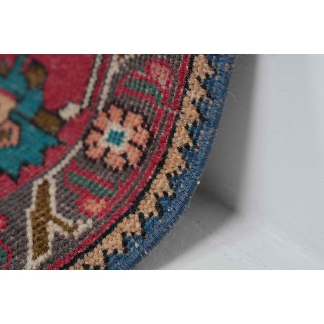 1970s Vintage Persian Handmade Wool 9x13 Red Area Rug For Sale In San Francisco - Image 6 of 11