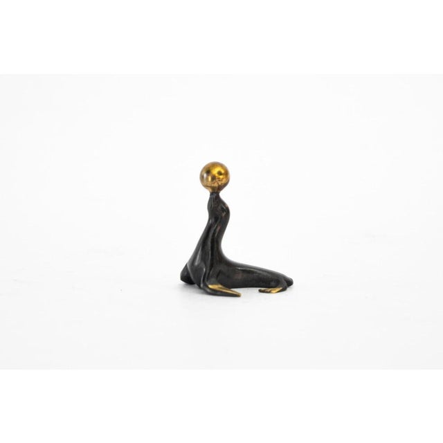 Mid-Century Modern Small Playing Seal Figurine by Walter Bosse, 1950s For Sale - Image 3 of 6