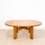 Brutalist Round Elm Table with Extension from Maison Regain, 1985 For Sale - Image 3 of 7