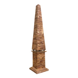 Huge Vintage Designer Trompe l'Oeil Obelisk For Sale