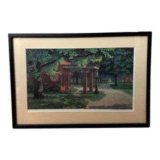 “Fillin’ Station” Ltd. Ed. S/N Lithograph (1983) by Jim Harrison For Sale