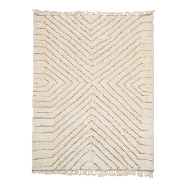 Hand-Knotted Wool Premium Rug by Azele Studio For Sale