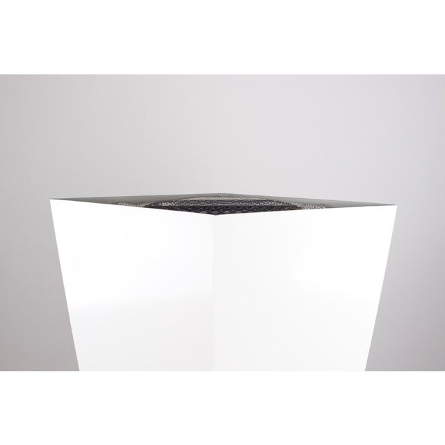 Ivory Polyhedron Floor Lamp, 1980s For Sale - Image 8 of 13