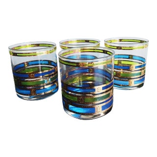 1960s Culver Empress Whiskey Rocks Glasses- Set of 4 For Sale