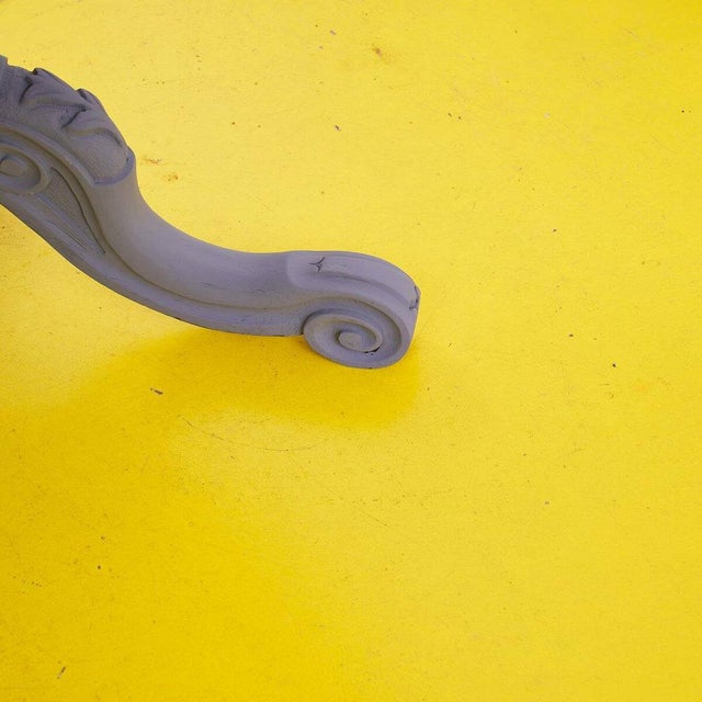 Vintage Round Wooden Kitchen Table For Sale - Image 9 of 12